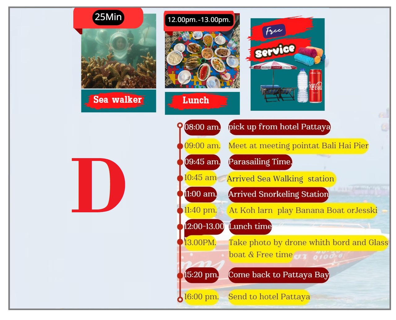 Package - D - Under Sea Walk + Lunch + SIC Hotel Transfer