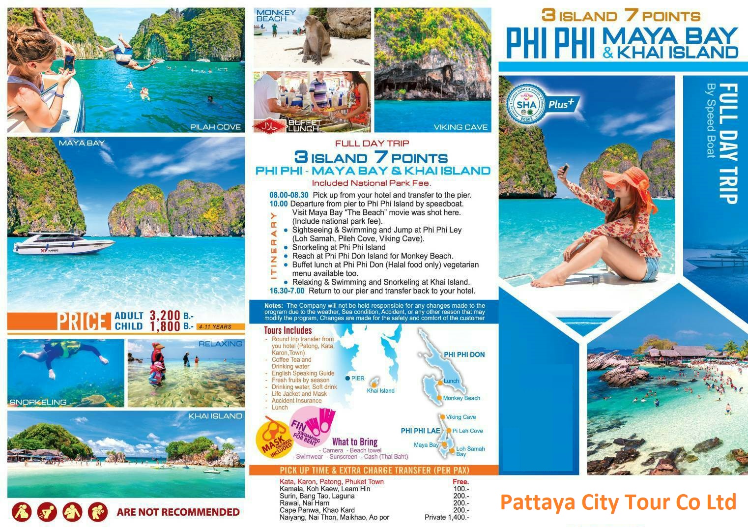 Phi Phi - Maya Bay and Khai Island - Buffet Lunch - SIC Hotel Transfer (Including Nation Park fee) image